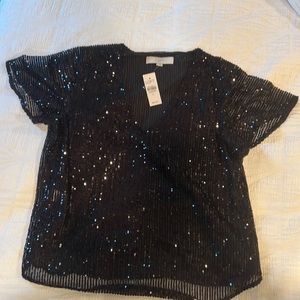 Ann Taylor Loft sequined top size small- new with tags